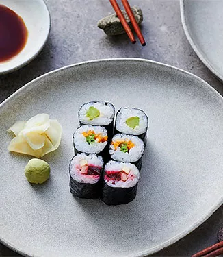 Vegetar Maki Sushi – tre varianter