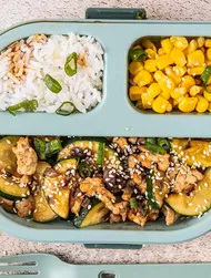 Risbolle med kalkun og squash