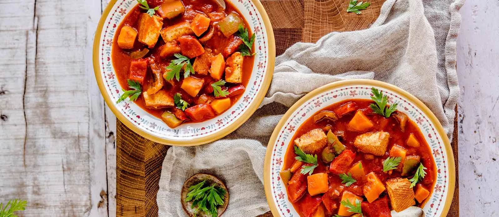 Gresskar og tofu-gryte