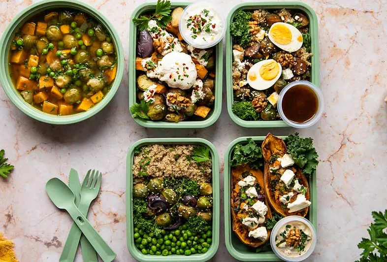 Quinoa and vegetable lunches