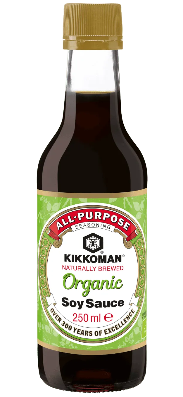 Kikkoman Naturlig Brygget Økologisk Soyasaus 250 ml flaske