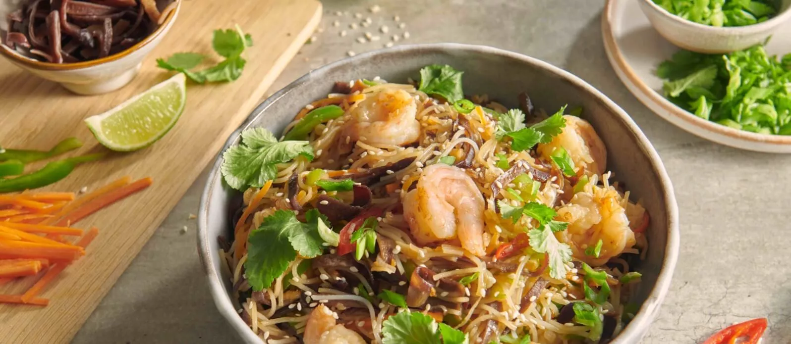 Teriyakireker med tørket mun-sopp