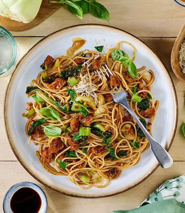 Sterk vegetarspagetti