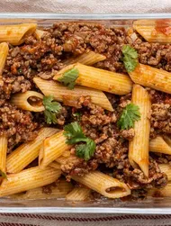 Pasta bolognese med soyasaus