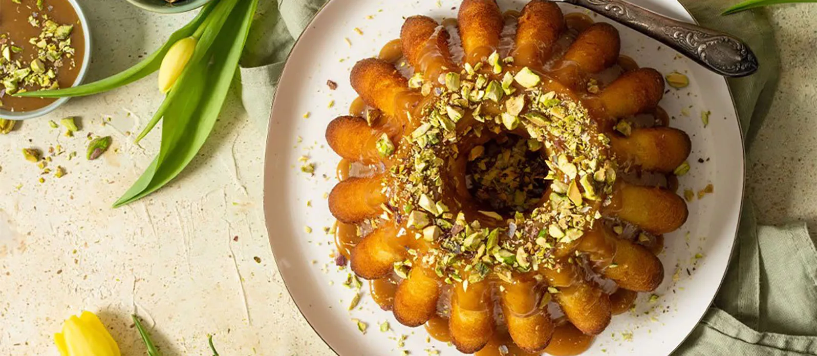 Påskekake med karamellglasur