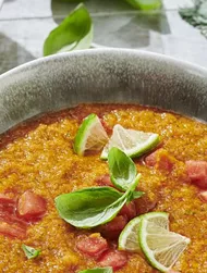 Gazpacho med melon og lime