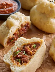 Asiatiske bao buns med krabbekjøtt