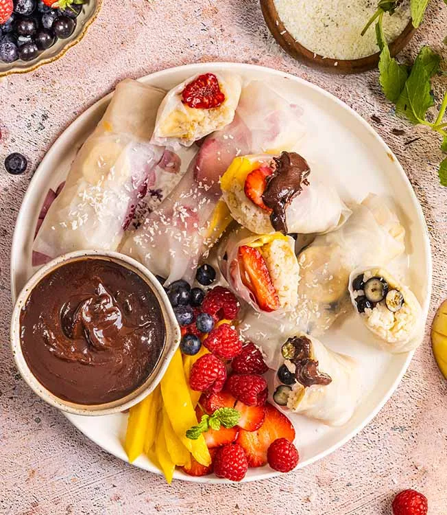 Fruktfylte sommerruller