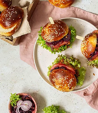 Vegetarburger med jackfrukt