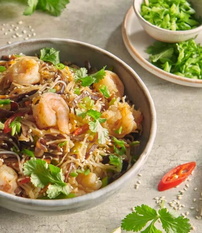 Teriyakireker med tørket mun-sopp