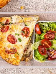 Frittata med kalkun og grønnsaker