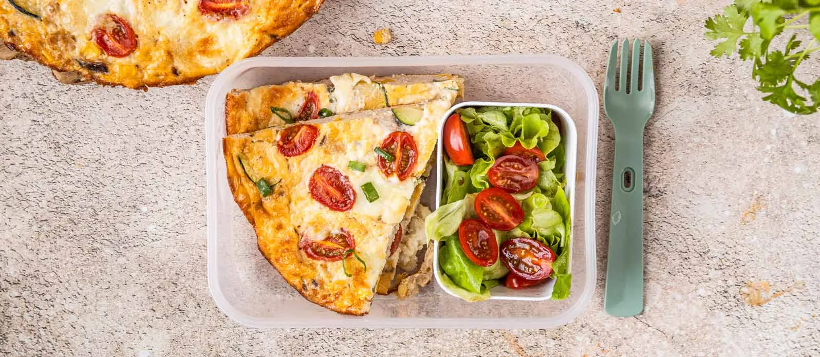 Frittata med kalkun og grønnsaker