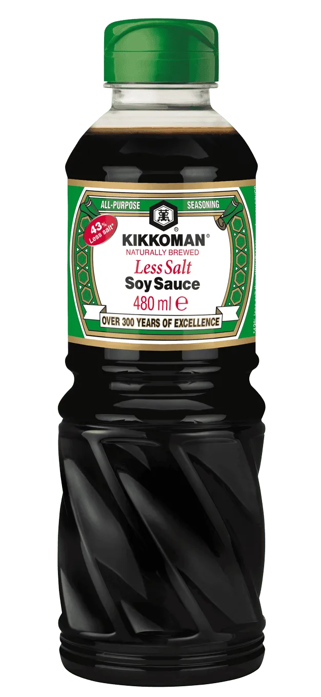Kikkoman Naturlig Brygget Soyasaus Med Mindre Salt 480 ml