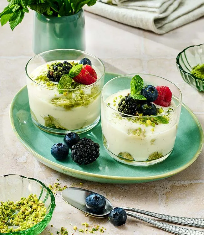 Vegansk tiramisu med matcha og tamari