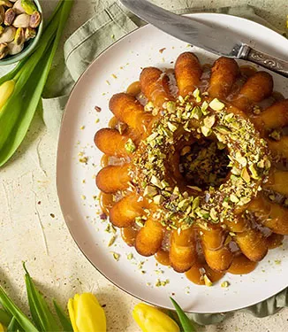 Påskekake med karamellglasur