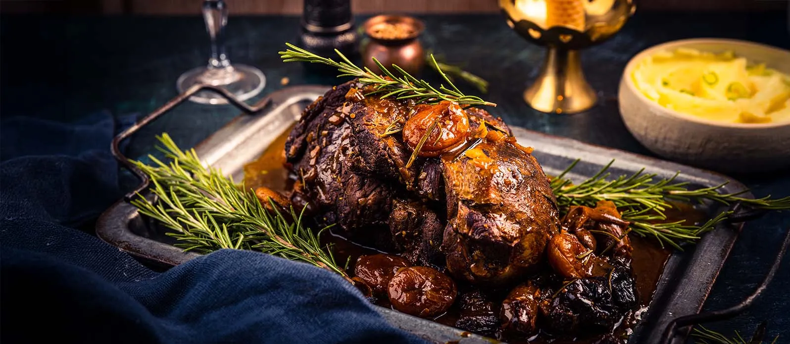 Bresert lam med tørket frukt