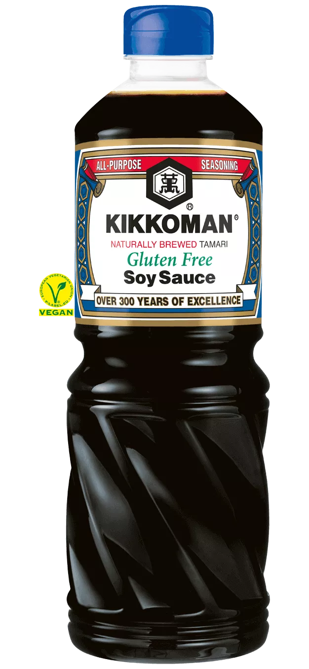 Kikkoman Naturlig Brygget Tamari Glutenfri Soyasaus 1 L PET