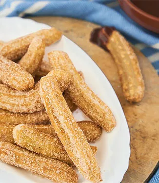 Churros med sjokoladesaus