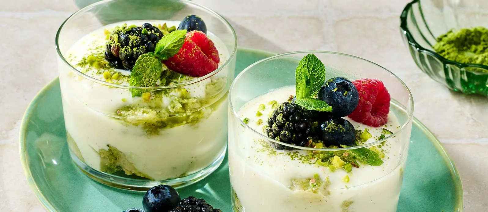 Vegansk tiramisu med matcha og tamari